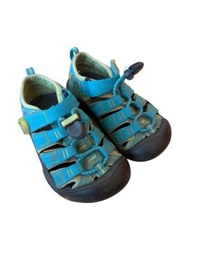 Keen Newport H2 Water Hiking Sandals Aqua Blue Teal Toddlers Size 8 Boys Girls